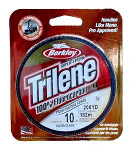 Berkley Trilene 100% Fluorocarbon XL 10lb 200 Yards Clear Invisible Fishing Line