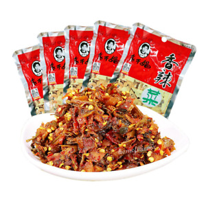 5 Bags LAOGANMA Xianglacai Spicy Pickled Chili Chinese Food 老干妈香辣菜下饭菜榨菜咸菜家乡的味道