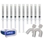 Teeth Whitening Light Kit 22% Carbamide Peroxide 10x3cc Syringes Made In Usa