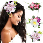 HAIMEIKANG 3 Pieces Hawaiian Flower Hair Clips - Artificial Tropical Flower Hair