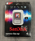 Sandisk Sansa Clip Zip Mp3 Player Gray 4 GB Storage Capacity New Sealed w/box
