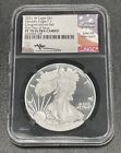 2021 W Silver Eagle S PF70 Ultra Cameo NGC Signed by John M. Mercanti T-1