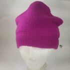 VINTAGE Turtle Fur Beanie Hat Cap Pink Knit Winter Outdoors USA 90s
