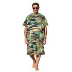 Mens Hooded Poncho Towel Changing Robe Adult Beach Towel Surf Swiming Camouflage
