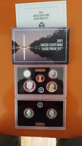 2021 US Mint Silver Proof Set Original Box And Certificate