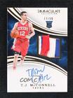 2015-16 Panini Immaculate /99 TJ McConnell #150 RPA Rookie Patch Auto RC