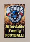2000 Buffalo Destroyers Arena Football Pocket Schedule Card AFL 🏈🏈