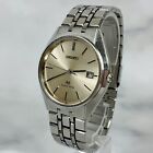 SEIKO GS Grand Seiko 9587-8000 Quartz Silver Date Mens Watch Vintage Excellent