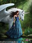 ANNE STOKES ART ENCHANTED POOL UNICORN - 3D FANTASY PICTURE PRINT 300mm x 400mm
