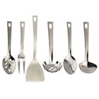 Serving Spoon and Utensil Set, 6pc Silver, for Hospitality, Weddings and Buffets