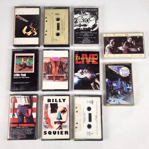 New Listing70s 80s Music Cassettes Tape Lot Of 11 Steve Miller Little Feat Bad Company plus