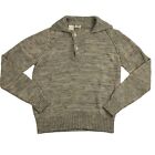 Vtg Kennington LTD Mens M Knit Wool Henley Polo Pullover Sweater Fits S? (T5)