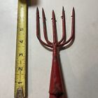 Ice fishing trident frog gig RED Dickson 1448 Vintage Gear Tackle Cab