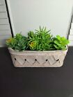 New ListingArtificial Flowers/ Succulents In Basket Flower Succulent Decor 12 X 8 Inches