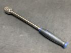 NEW! Snap On 1/4” Dr Extra Long BLUE Cushion Grip Handle Ratchet THLL72 Dual 80