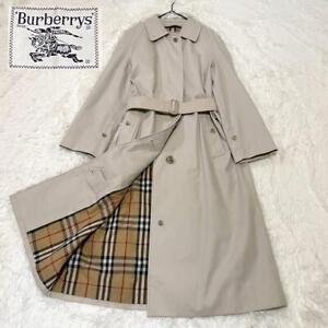 Burberry Women's  90S Vintage Trench Coat Nova Check Beige S M