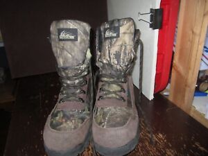 Itasca Waterproof Mossy Oak Camo Camouflage Leather Boots Men  Size 12 Used Good