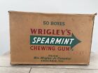 Wrigleys Spearmint Chewing Gum Shipping Box General Store 50 Box Size 1949 Rare