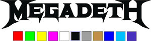 MEGADETH Logo Vinyl Decal Die Cut Sticker Rock Band
