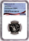 2004-S Proof State Quarter, Michigan,  PF69 Ultra Cameo NGC, Patriotic Label