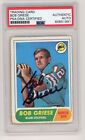1968 Topps Bob Griese Signed Rookie RC Card PSA DNA Auto Autographed #196