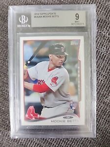 2014 Topps Update #US26A Mookie Betts Batting RC BGS 9