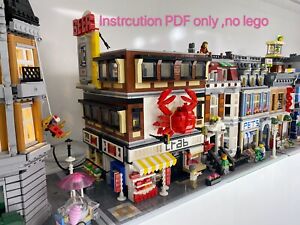 lego moc Japanese Crab Restaurant (instructions Only) Not 10182 10190