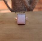 Pink Opal Gemstone 925 Sterling Silver Handmade Stylish Ring All Size SK1057