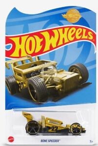 2022 Hot Wheels - Meijer Exclusive - Gold Bone Speeder (HCW13)