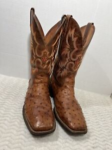 Ariat Men’s Size 12 EE Full Quill Ostrich Barker Classic Western Cowboy Boot