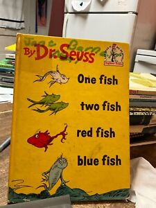 VINTAGE 1960 Club Edition One Fish Two Fish Red Fish Blue Fish Dr Seuss BOOK