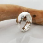 Chunky Dome Ring Solid 925 Sterling Silver Plain Wide Band Ring Statement all