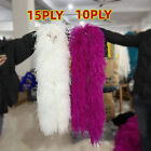 2 Meter Ostrich Feather Boa Shawl Vintage Fluffy Ostrich Feathers  10/15 Layers