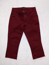 Rock Republic Kashmiere Womens 4M Red Jeans Capri Crop Low Rise Dark Wash