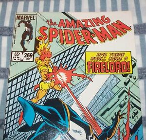 The Amazing Spider-Man #269 Battles FIRELORD from Oct. 1985 in VF (8.0) con. DM