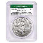 2020 (P) $1 American Silver Eagle PCGS MS69 Emergency Production FS Green Label