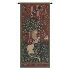 Heraldic Lion Lady and the Unicorn European Woven Portiere Tapestry Wall Art
