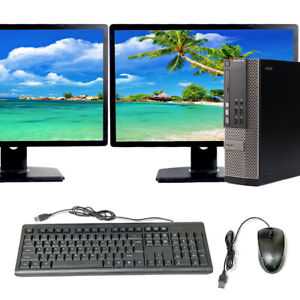 Dell OptiPlex SFF Desktop Computer i5 16GB 2TB 512GB SSD 22in LCD Windows 10 PC