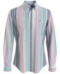 Tommy Hilfiger Mens TH Flex Cotton Oxford Button Down Shirt Long Sleeve S, 2XL