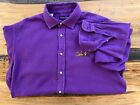 Ralph Lauren Purple Label Purple Equestrian Jockey Flannel Horse Shirt Italy
