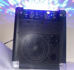 Ion Party Power Portable Bluetooth Speaker iPA19C With Party Lights In Black