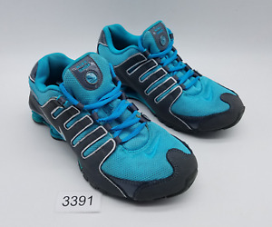 Nike Shox Women's Size 8 Running Shoes Dark Gray Turquoise Blue *See desc
