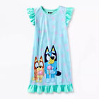 Pajamas Big Girl Size 4 6 8 12 Nightgown Disney Bingo Dog Sleep Shirt Gown