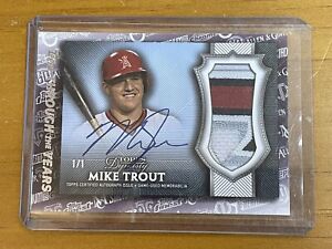 2021 Topps Mike Trout Through The Years Dynasty RP Reprint 1/1 TTY-9