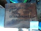 Vintage Dupont Explosives Extra Dynamite RED  CROSS 50 LB Wood Crate