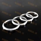 New Audi Rings Chrome Grill Front Hood A1 A3 A4 S4 A5 S5 A6 S6 SQ7 Badge Emblem (For: Audi)
