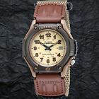 Casio FT500WC-5BV Analog Brown FORESTER Watch with Backlight Cloth Band New