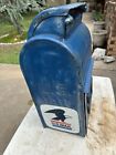 Vintage USPS US MAILBOX  Cast Iron Dropoff w/Replacement Logo Stickers