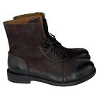Vero Cuoio Men’s Boots Sz 11 Made in Italy Brown Worn Leather VTG Smooth