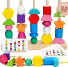 KIZZYEA Montessori Toys for 2 3 4 5 Year Old Toddler, Wooden Beads...